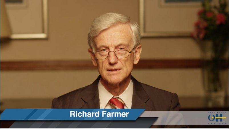 Video from http://www.owenhodge.com.au/richard-farmer/